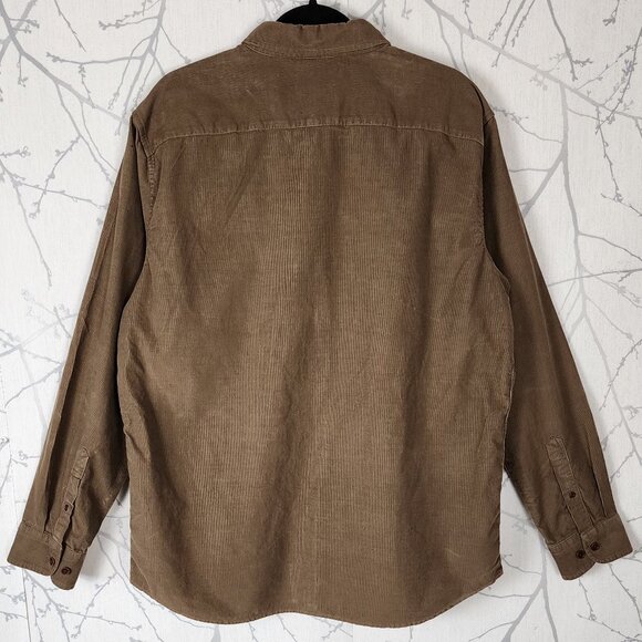 Banana Republic Golden Brown 100% Cotton Slim Fit Corduroy Shirt - Picture 2 of 4